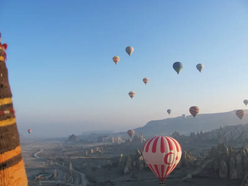 Hot air balloons over Cappadocia
